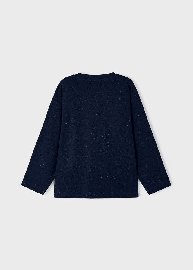 Mayoral Boy AW23 Blue Long Sleeved Top 4035