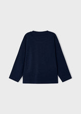 Mayoral Boy AW23 Blue Long Sleeved Top 4035