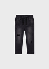 Mayoral Boy AW23 Dark Grey Ripped Cargo Jeans 4513