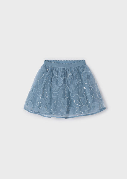 Mayoral Girl Blue Tulle Skirt & Top Set 4901/4003