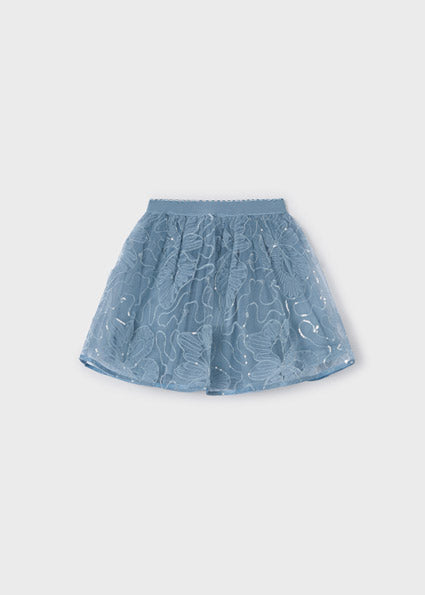 Mayoral Girl Blue Tulle Skirt & Top Set 4901/4003