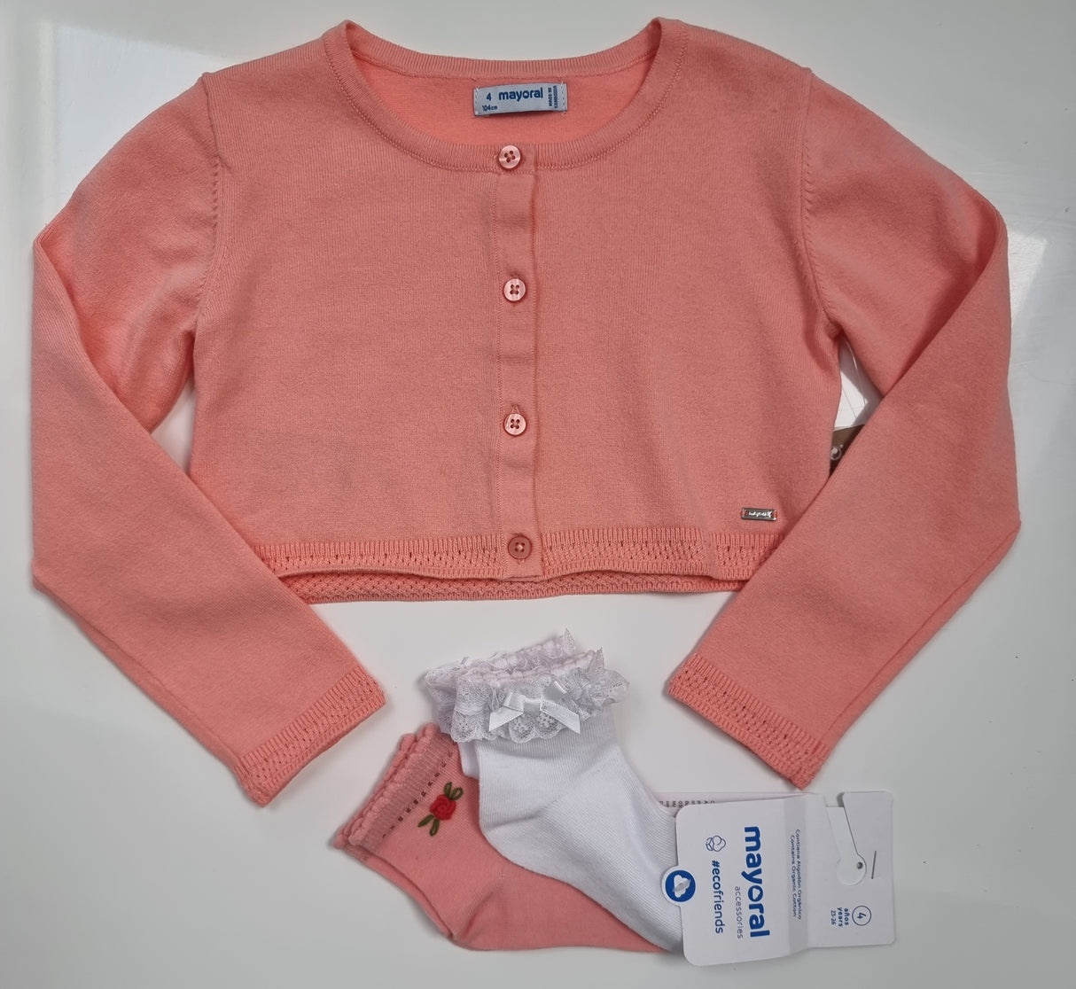 Mayoral Age 4yr Sample cardigan & socks L58