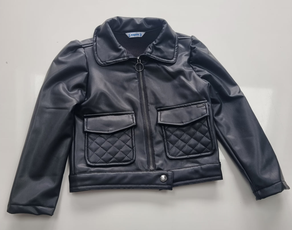 Mayoral Sample Age 4yr faux leather Jacket L14