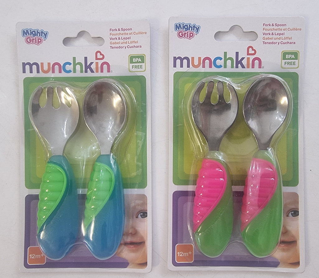 Munchkin Mighty Grip Fork & Spoon.