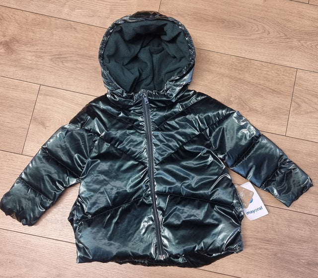 Mayoral Sample Age 4yr Dark Green Padded Coat L9