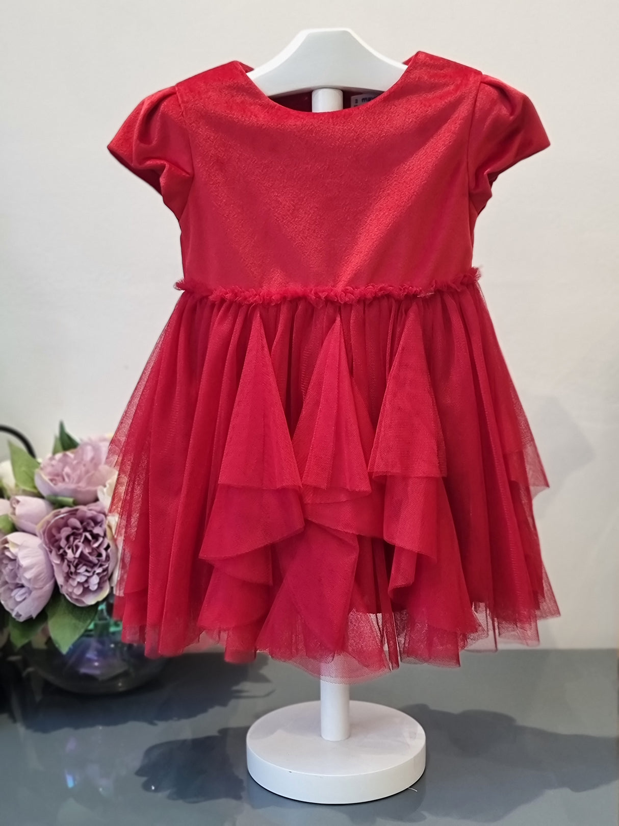 Mayoral Age 2yr Red Tulle Dress