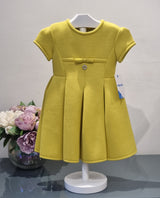 Mayoral Age 2yr Mustard/lime green Dress