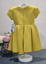 Mayoral Age 2yr Mustard/lime green Dress