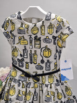 Mayoral Age 2yr perfume bottle print Dress