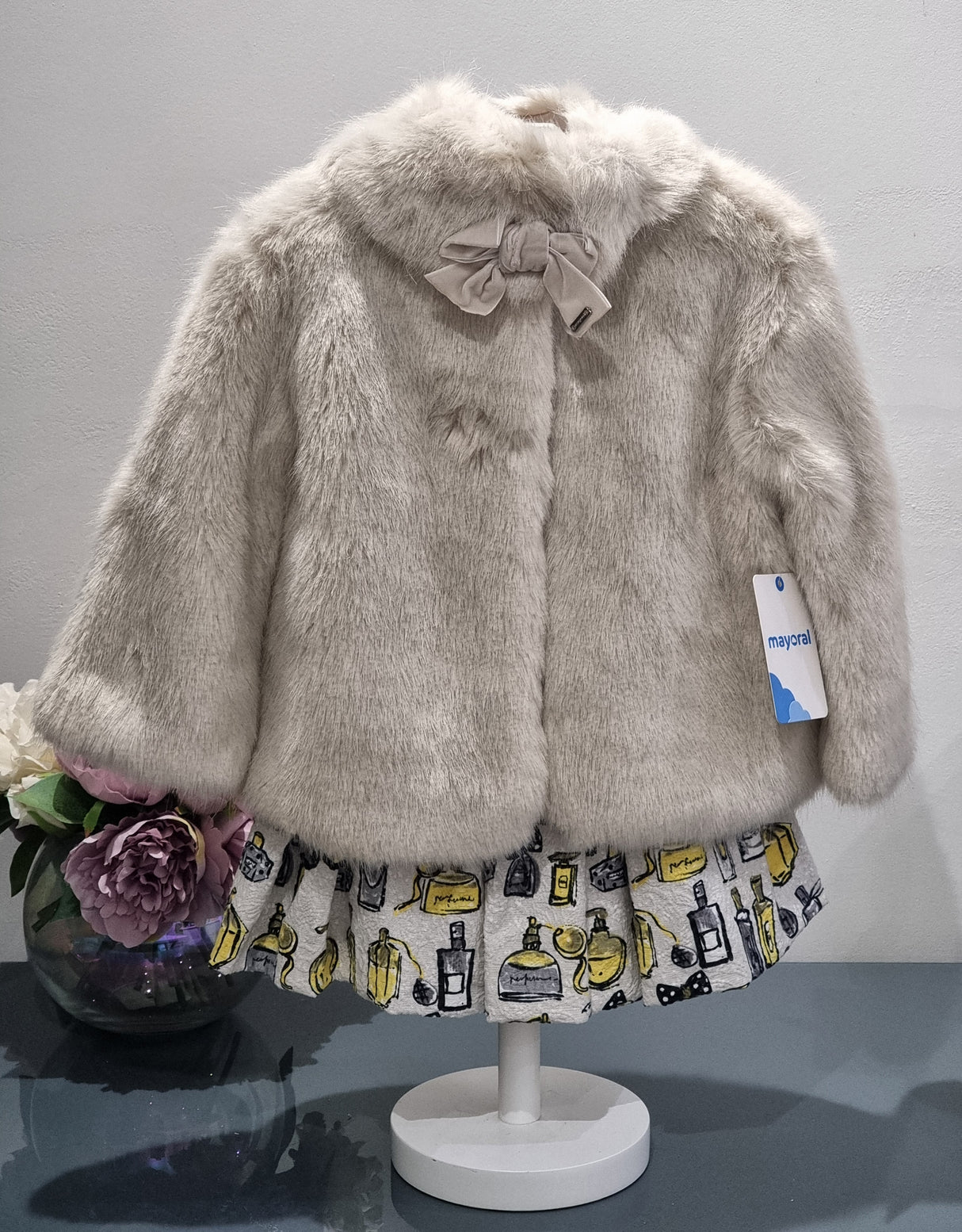 Mayoral Age 2yr faux fur coat