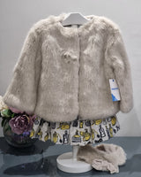 Mayoral Age 2yr faux fur coat