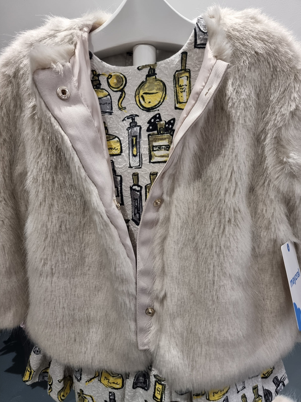 Mayoral Age 2yr faux fur coat