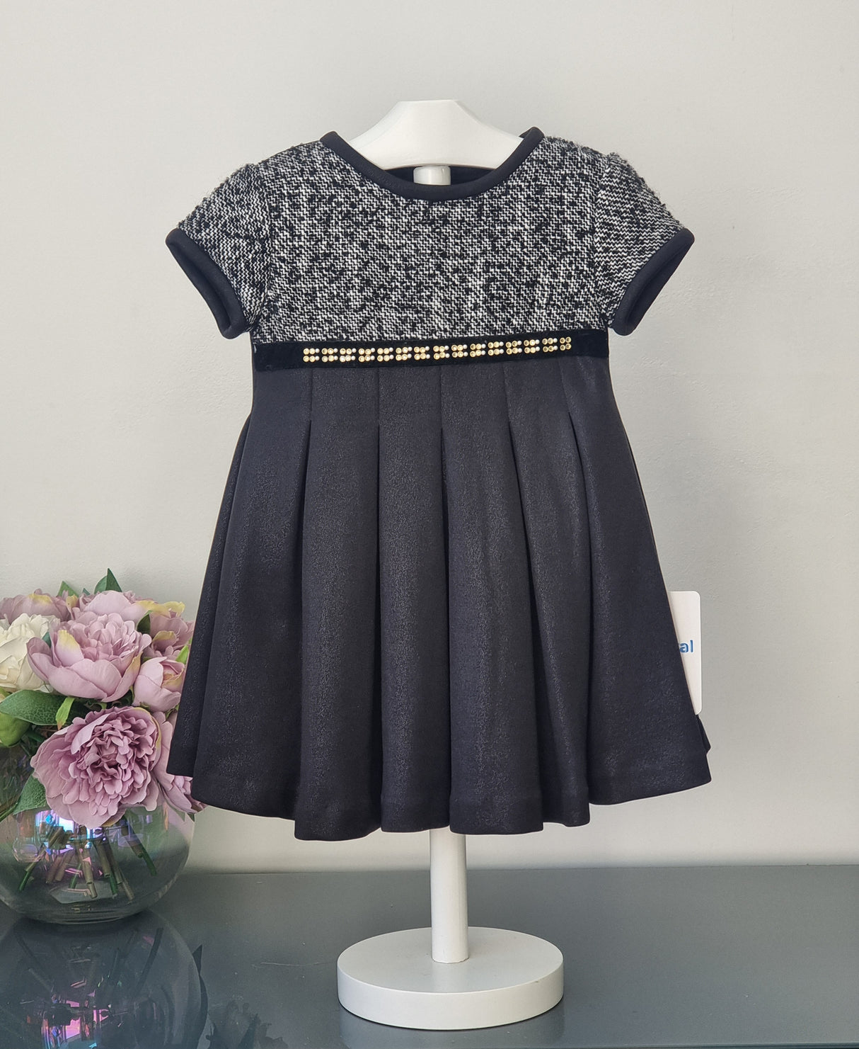 Mayoral Age 2yr black shimmer dress