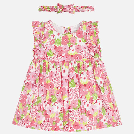 Mayoral Baby Girl Floral dress & Headband 1839