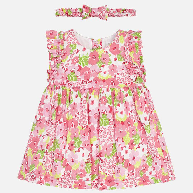 Mayoral Baby Girl Floral dress & Headband 1839