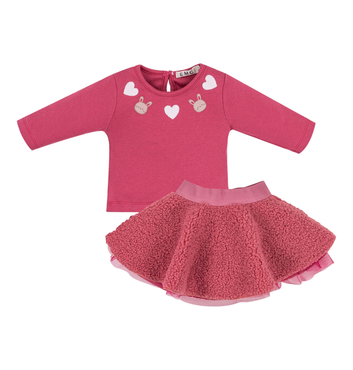 EMC Baby Girls Teddy Skirt Set 3340