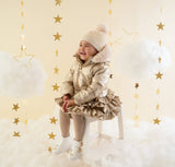 Little A by A Dee AW23 Faith Gold Frill Coat