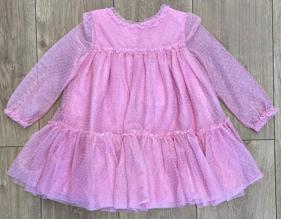 Mayoral Age 2yr Sample Pink Tulle Dress L10