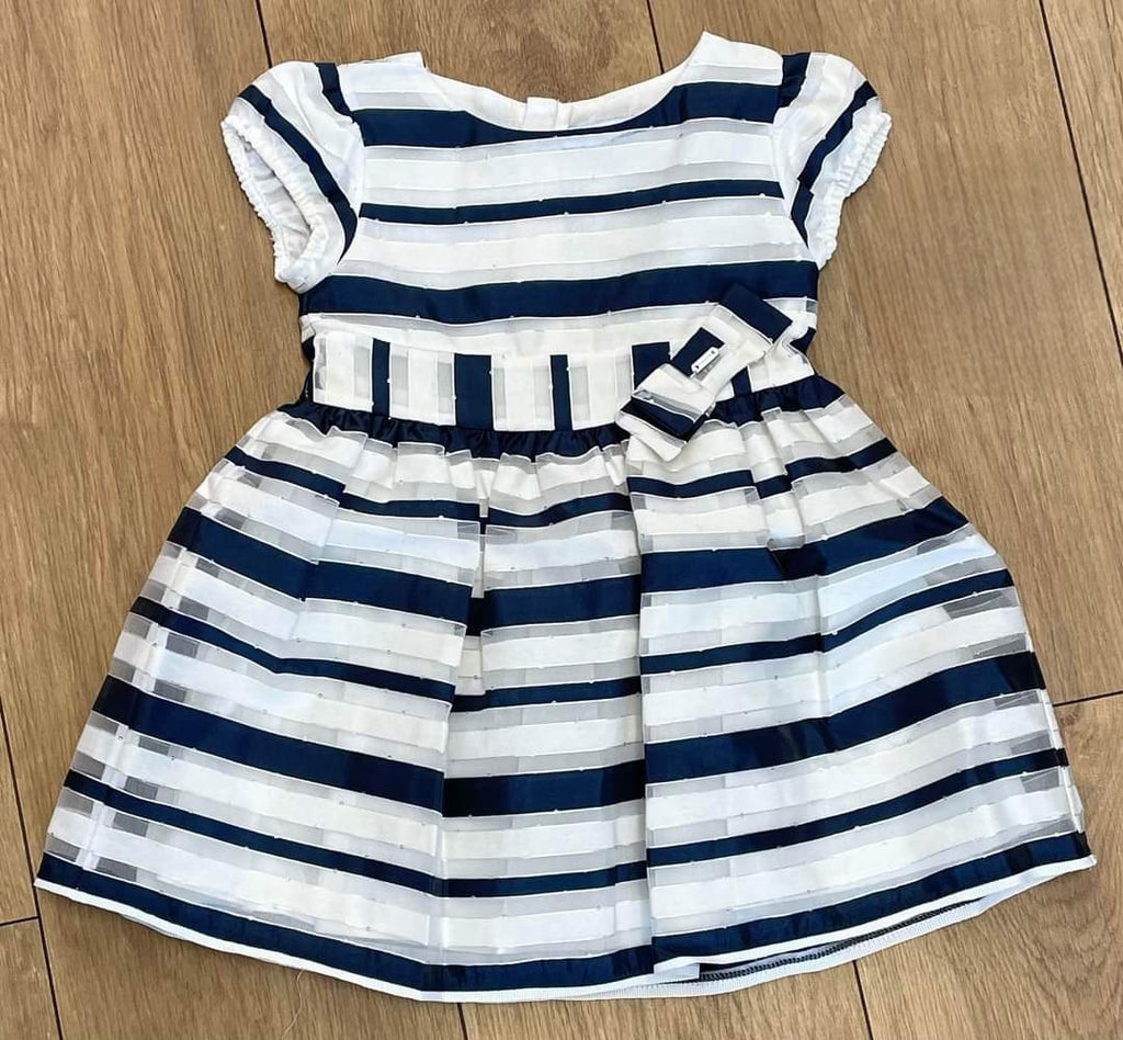 Mayoral Age 2yr Sample Striped Sequin Dress L38