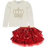 A Dee Chloe Sequin Skirt Set 3513