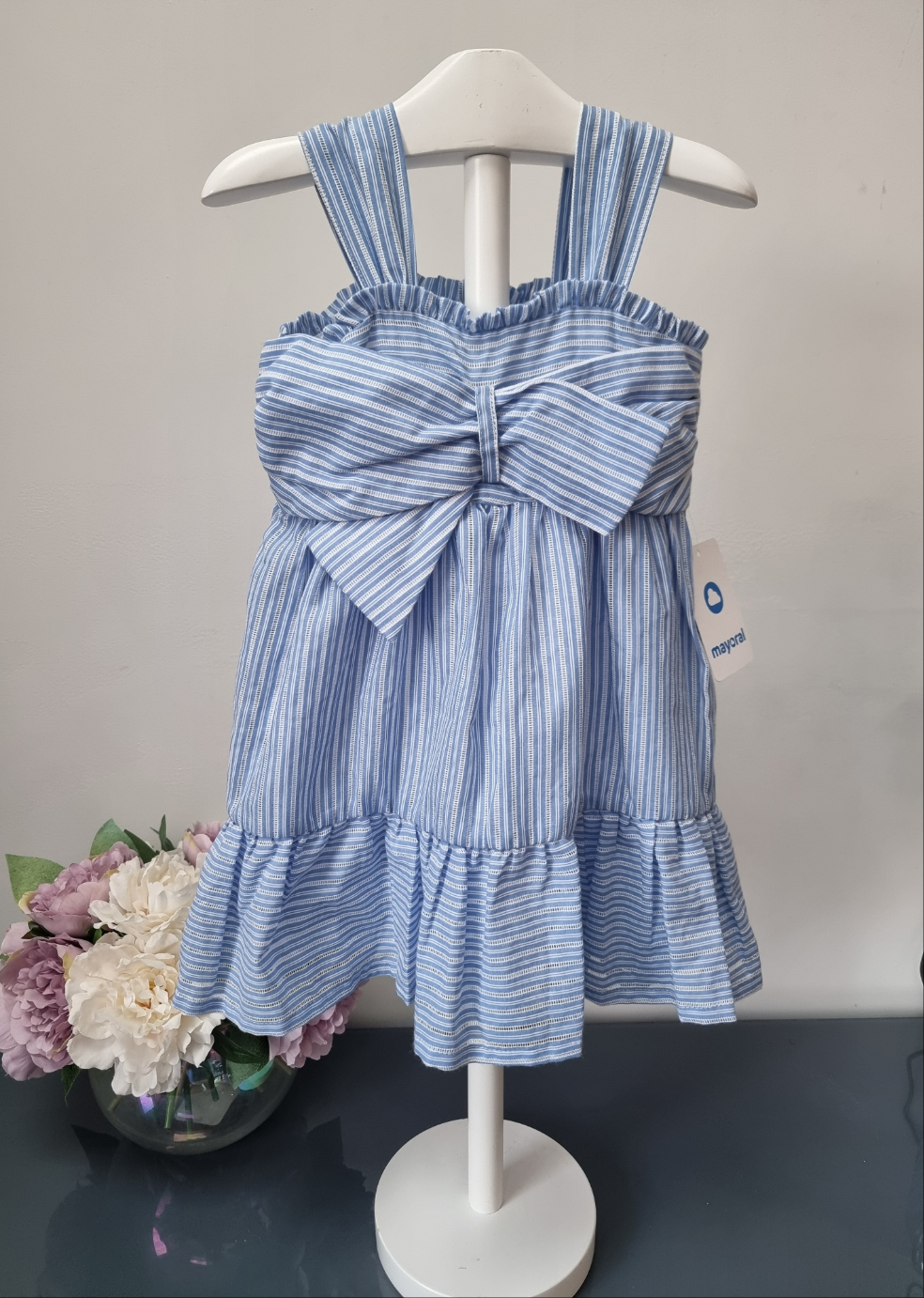 Mayoral Age 4yr Sample striped dress L48