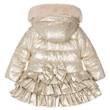 Little A by A Dee AW23 Faith Gold Frill Coat