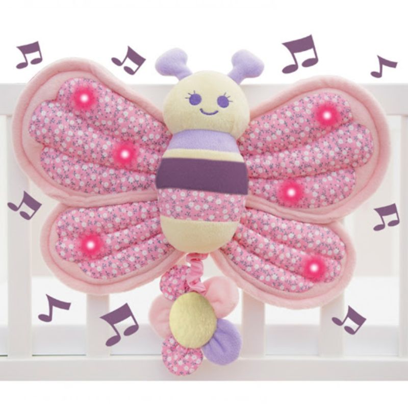 Little Bird Told Me Butterfly Music & Lights Cot Toy