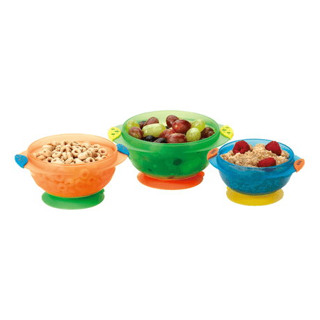 Munchkin Three Stat-Put Suction Bowls