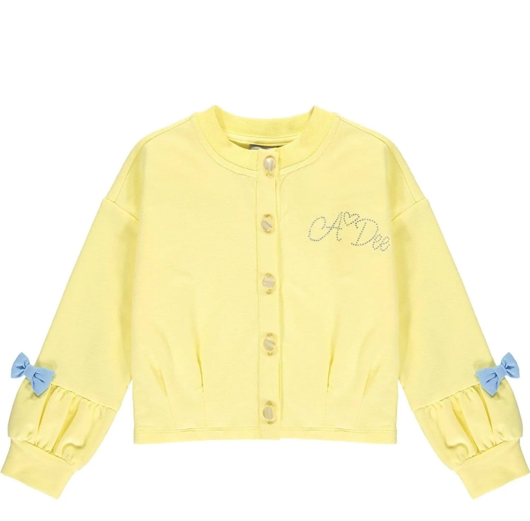 A Dee Ubon Lemon Jersey Cardigan 1302