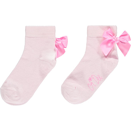 A Dee Alaia Pink Bow Ankle Socks 1905