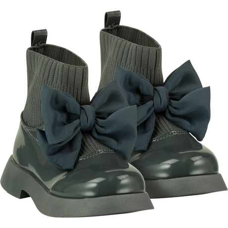 A Dee Mary Jane Dark Grey Sock Wellie Boots 6101