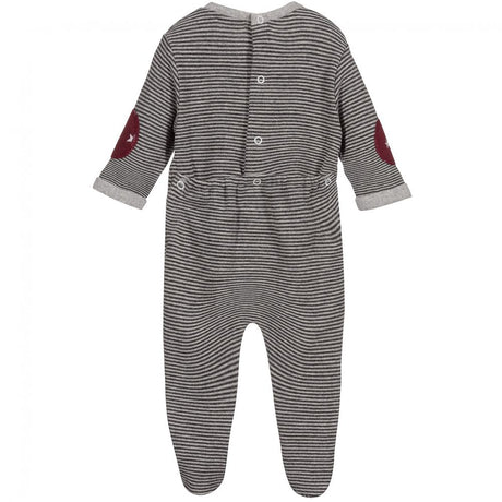 EMC Baby Boys Grey Striped Baby grow 6347