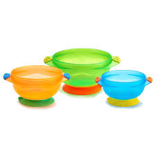 Munchkin Stay-Put Suction Bowls 3 Pack