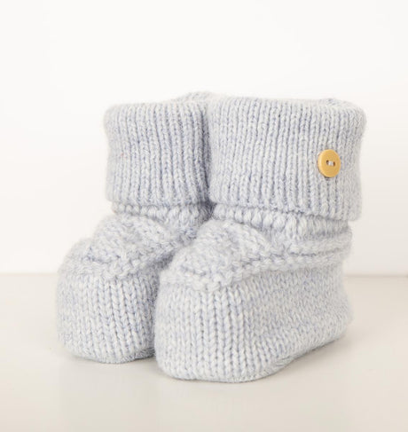 Caramelo Kids Baby Boy Blue Knitted Booties 207563