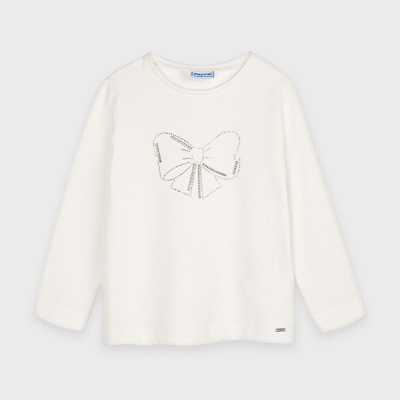 Mayoral Girl AW20 Long Sleeved Bow Top 178