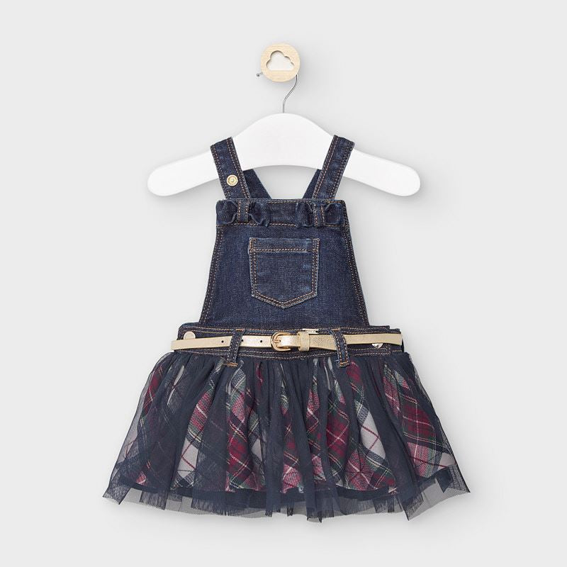 Mayoral Baby Girl AW20 Tulle skirt dungaree 2943