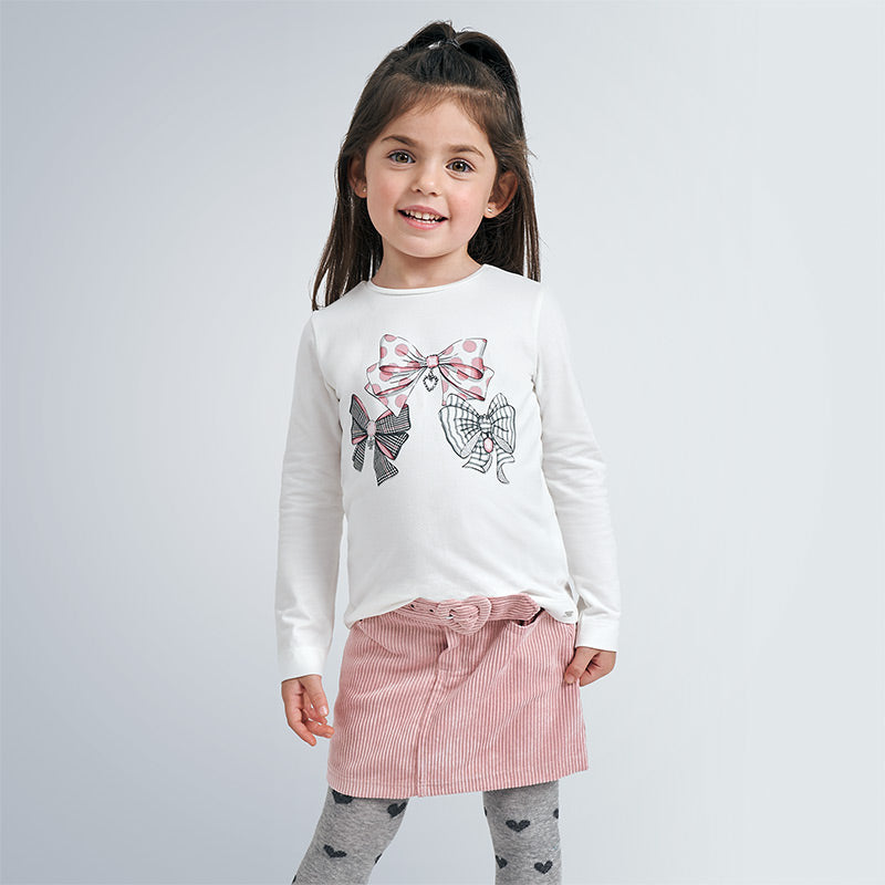 Mayoral Girl AW20 Pink Bow Top 4068