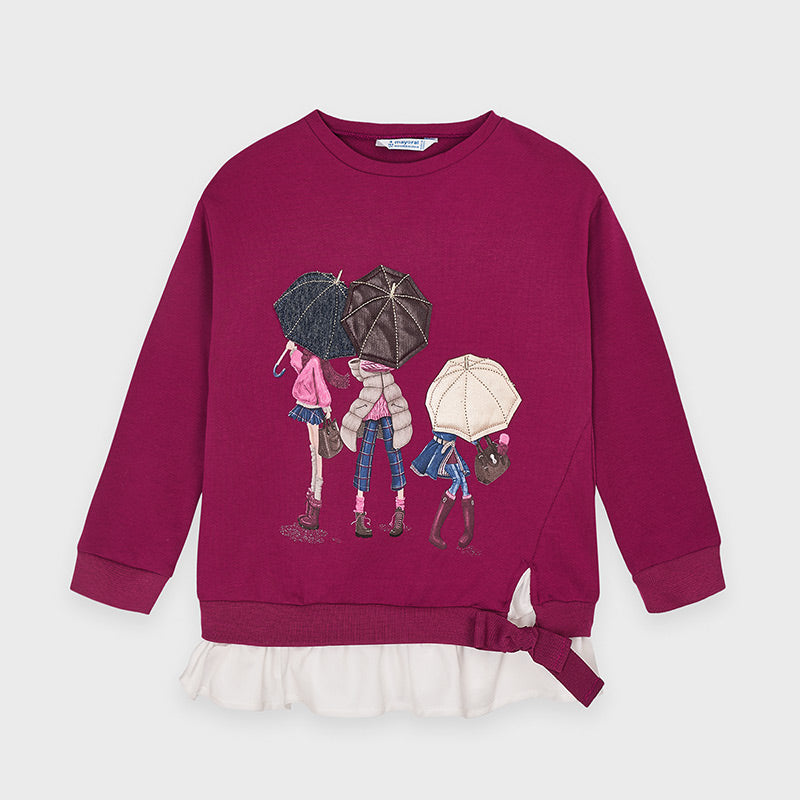 Mayoral Girl AW20 Cherry Umbrella Pullover 4401