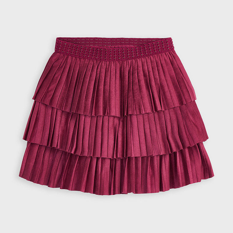 Mayoral Girl AW20 Girl Pleated Skirt Cherry 4958