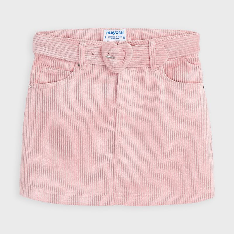 Mayoral Girl AW20 Pink Corduroy Skirt 4959