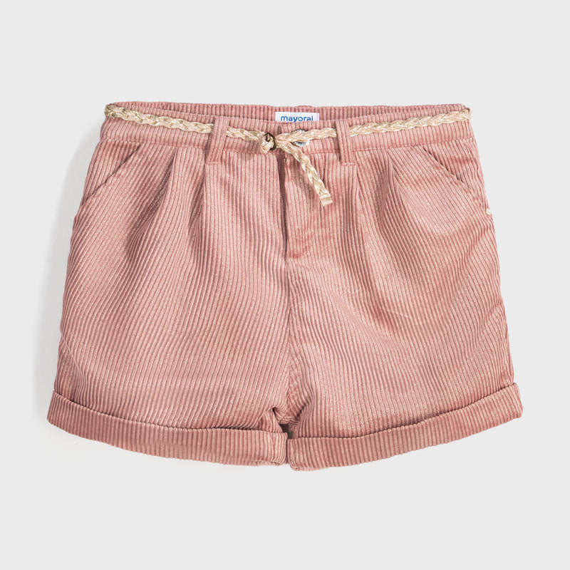 Mayoral Girl AW20 Pink Corduroy shorts 7203
