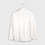 Mayoral Girl White Knitted Jumper 7325