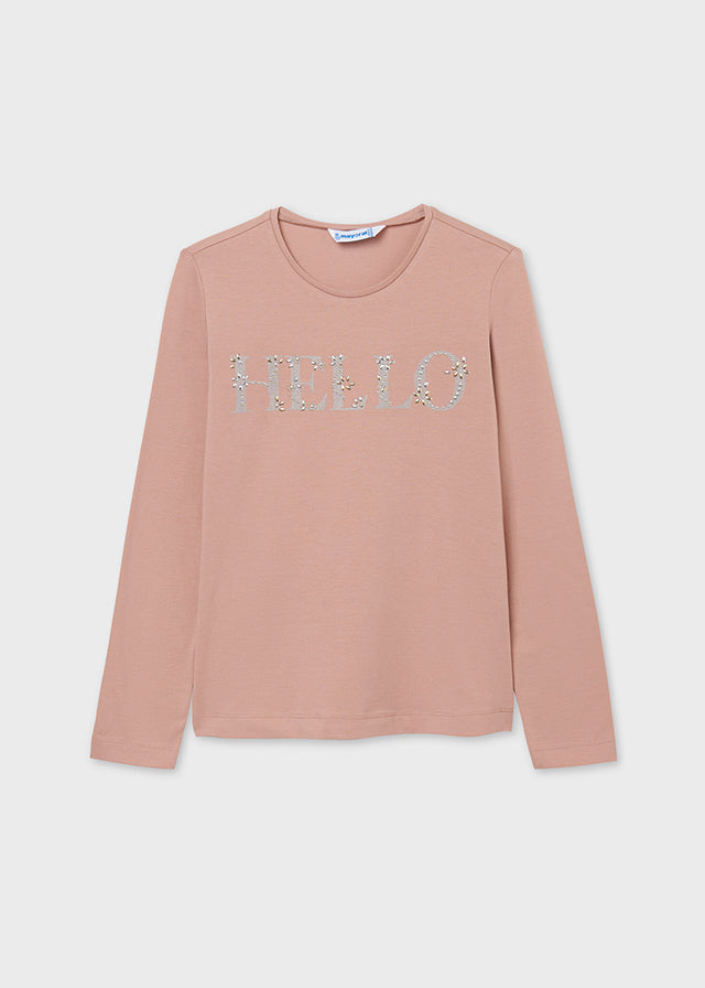 Mayoral Girl AW21 Pink Long Sleeved Top 830