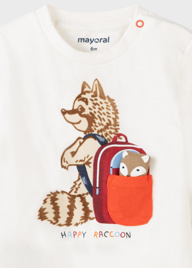 Mayoral Baby Boy AW21 Racoon Long Sleeved Top 2071