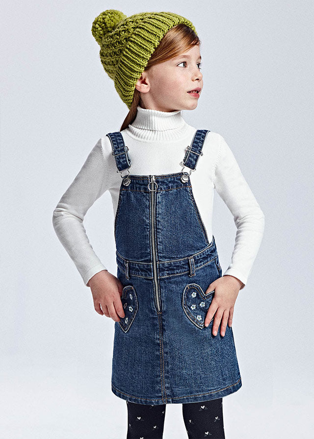 Mayoral Girl Blue Denim Dungaree Dress 4911