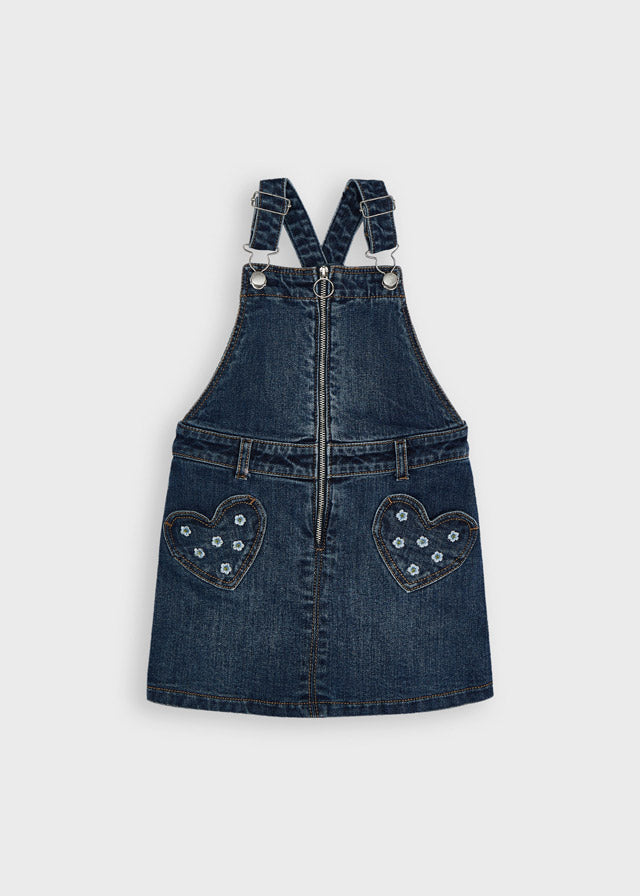 Mayoral Girl Blue Denim Dungaree Dress 4911