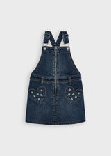 Mayoral Girl Blue Denim Dungaree Dress 4911