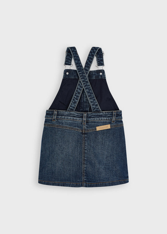 Mayoral Girl Blue Denim Dungaree Dress 4911