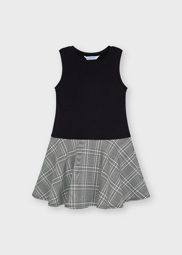 Mayoral Girl AW21 Dress with Tartan Skirt 4920