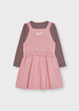 Mayoral Girl AW21 Special Knit Pink dress 4937